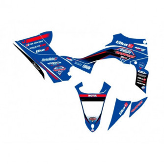 Graphic Kit réplica PSR-BY RAPPORT blue and red for 450 YFZR (2014 - 2021)