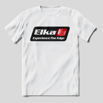 T-shirt Elka experience the edge blanc