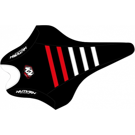 Seat cover - black/red/white