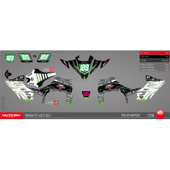 Graphic kit white/greeb...
