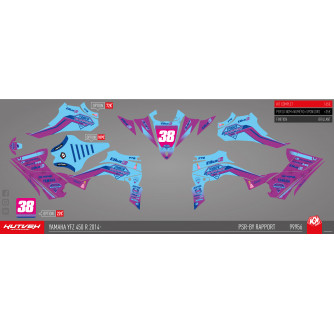 Kit déco Kutvek bleu/violet - 450 YFZR 2014