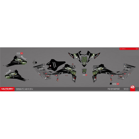 Kit déco Kutvek gris/noir - 450 YFZR 2014